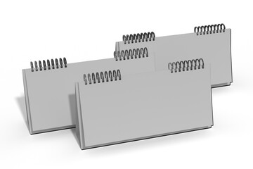 Desk calender and Wall  mockup
