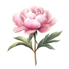 close up of a pink peony flower
