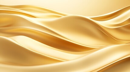 Serene Desert Dune Abstraction with Golden Wave Forms in Gradient Sand Colors