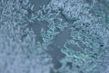 Melting Ice Thawing on Car Windshield/Windscreen