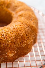 Cooling Delight: Freshly Baked Carrot Bundt Cake