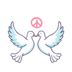 doves symbolizing peace vector icon, doves symbolizing peace vector illustration - simple illustration of doves symbolizing peace, perfect for logos,and doves symbolizing peace -themed designs.