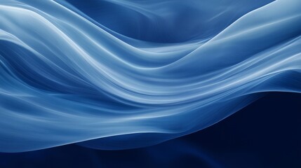 Obraz premium Serene Blue Wave: Minimalist Gradient Pattern with Clean Lines