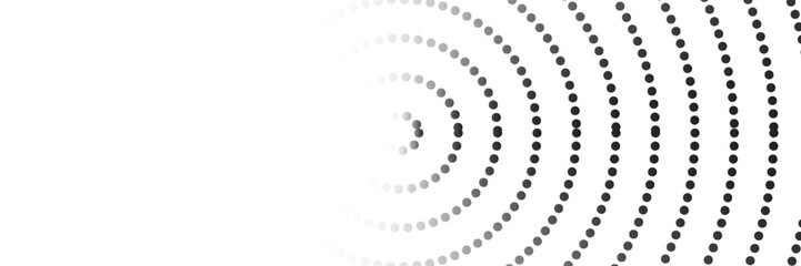 Abstract black dot circle icon. Halftone dots circle Vector illustration