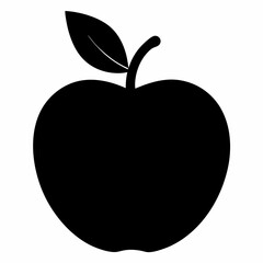 Elegant Apple Line Art Illustration