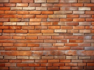 Fototapeta premium Authentic Brick Wall Overlay Texture with Natural Patterns and Detailed Mortar - Background Image for Design Projects