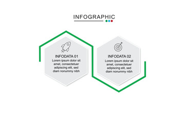 2, step, box, diagram, icon, background, flowchart, template, two, blue, abstract, vector, business, design, isolated, infographic, concept, label, white, marketing, green, creative, data, success, 
