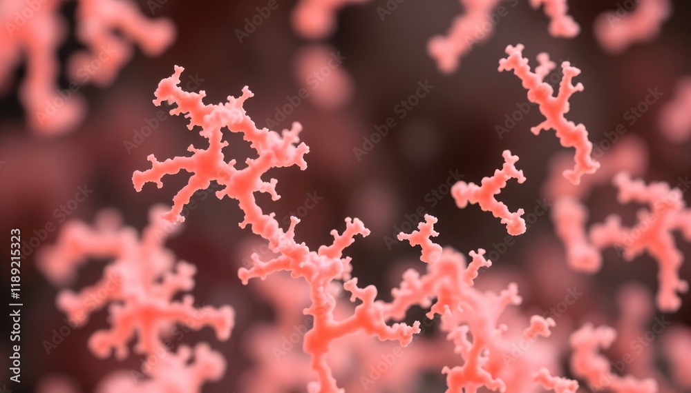 Poster Microscopic view of branched structures Intriguing patterns in coral like formations