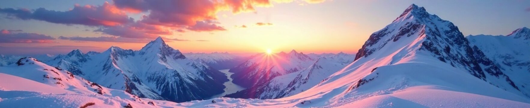 Hochkalter Gletscher bei Sonnenaufgang mit Mondlicht, ice, sky, snow