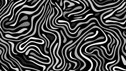 Obraz premium A Zebra skin maze pattern