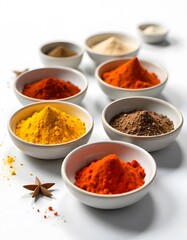 spices in a bowls