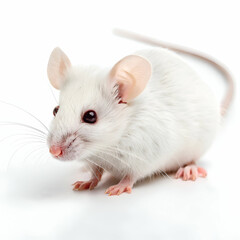 White Rat in isolated background