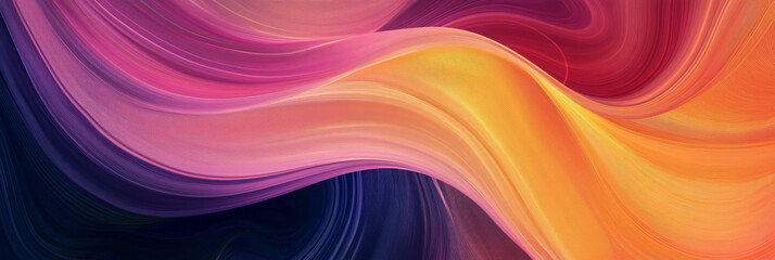 Obraz premium Colorful Abstract Wave Pattern with Gradient Flow - A Vibrant Display of Fluid Dynamics and Artistic Expression in Bright Hues and Soft Blends, Perfect for Modern Design and Creative Projects.