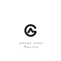 Creative Abstract Letter AG Logo Design, AG Logo Design For Business, Fashion, Branding, Signature