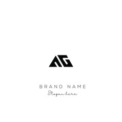 Creative Abstract Letter AG Logo Design, AG Logo Design For Business, Fashion, Branding, Signature