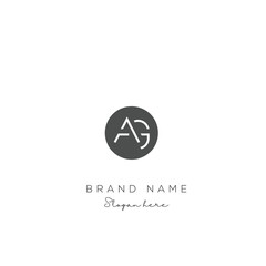 Creative Abstract Letter AG Logo Design, AG Logo Design For Business, Fashion, Branding, Signature