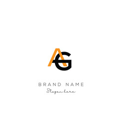 Creative Abstract Letter AG Logo Design, AG Logo Design For Business, Fashion, Branding, Signature