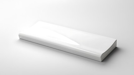 White Rectangular Object Smooth Surface Minimalist Design