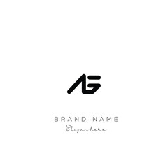Creative Abstract Letter AG Logo Design, AG Logo Design For Business, Fashion, Branding, Signature
