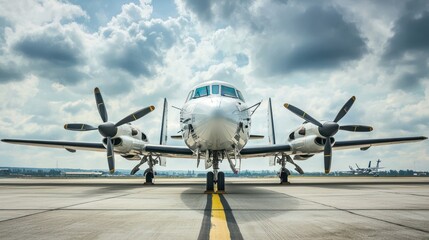 A military aircraft equipped with airborne surveillance technology.
