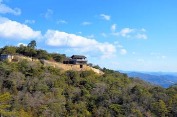 Fototapeta premium 鬼ノ城 西門跡・角楼跡