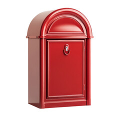Elegant Red Wall Mounted Post Box for Home or Office Mail Delivery