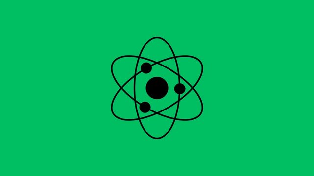 atom icon on white background