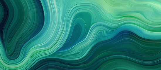 Fototapeta premium Abstract Green and Blue Swirls - Fluid Motion Art for Background Use