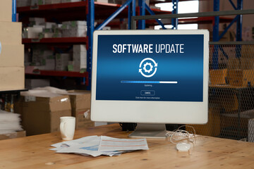 Software update on computer for modish version of device software upgrade