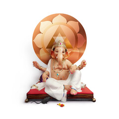 Lord ganpati festival of chaturthi, is one of the best-known and most worshiped god in the Hindu religion lord Ganesha of Indian wedding festival tradition