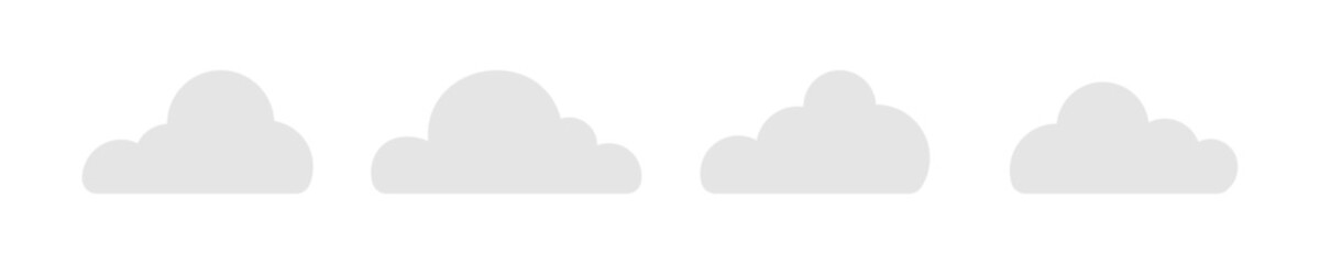 cloud set vector. sign icon