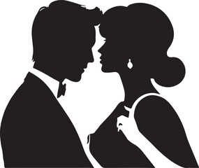 Valentine's couple vector love for Happy  Valentine's Day