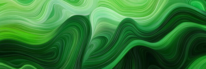 Abstract Green Swirls A Vibrant Display of Flowing Patterns in a Natural Setting