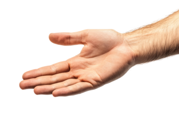 Close-up of a hand reaching out, inviting the viewer to follow, with a slightly blurred background to create a sense of depth.