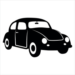 Modern Car Silhouette vector illustration