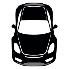 Obraz premium Modern Car Silhouette vector illustration