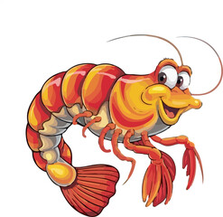 Close-up of shrimp against white background