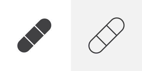 Bandage icon flat and simple set design