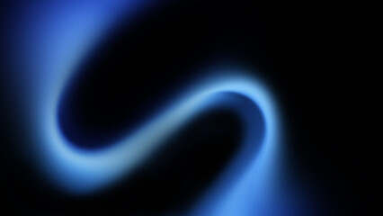 Minimalist Abstract Digital Art Featuring a Smooth Gradient of Deep Blue and Black with a Flowing Light Wave Creating a Serene and Futuristic Design Element for Modern Aesthetic Backgrounds