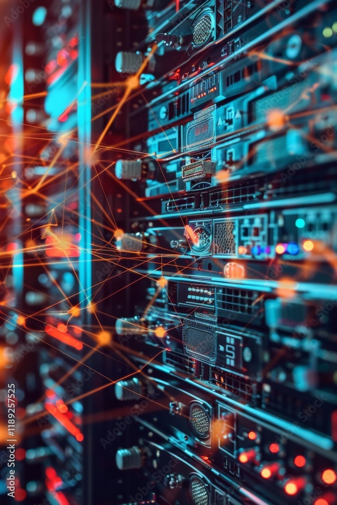 Poster data center network topology blueprint it infrastructure digital environment technical overview