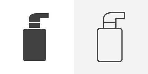 Liquid soap icon flat and simple set design