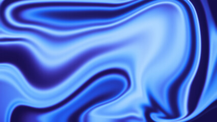 Abstract Fluid Art with Wavy Blue and Violet Hues Creating a Smooth Flowing Texture Resembling Liquid or Silk Waves in a Dreamlike Surreal Pattern