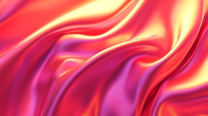 Obraz premium Abstract Draped Fabric Showing Pink and Orange Hues