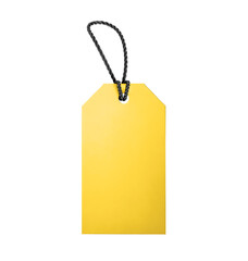 Yellow Sale Price tag on transparent background