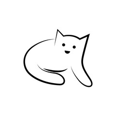 Cat Logo vector illustration. Animal brand identity logo
