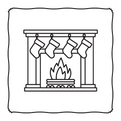 Cute and Cozy Coloring page, Bold and easy Coloring Page, coloring page, line art, black and white image