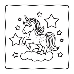 Cute and Cozy Coloring page, Bold and easy Coloring Page, coloring page, line art, black and white image