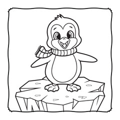Cute and Cozy Coloring page, Bold and easy Coloring Page, coloring page, line art, black and white image
