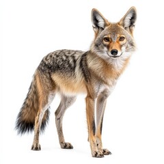 Obraz premium coyote standing on a white background