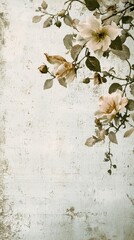 Elegant Floral Arrangement on Vintage Textured Background